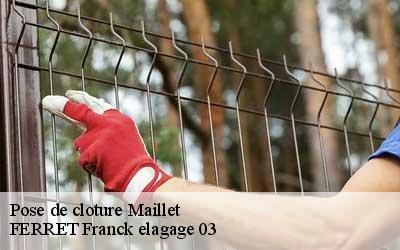 Pose de cloture  maillet-03190 FERRET Franck elagage 03