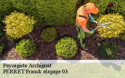 Paysagiste  archignat-03380 FERRET Franck elagage 03